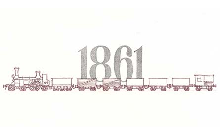 1861 and train illustration